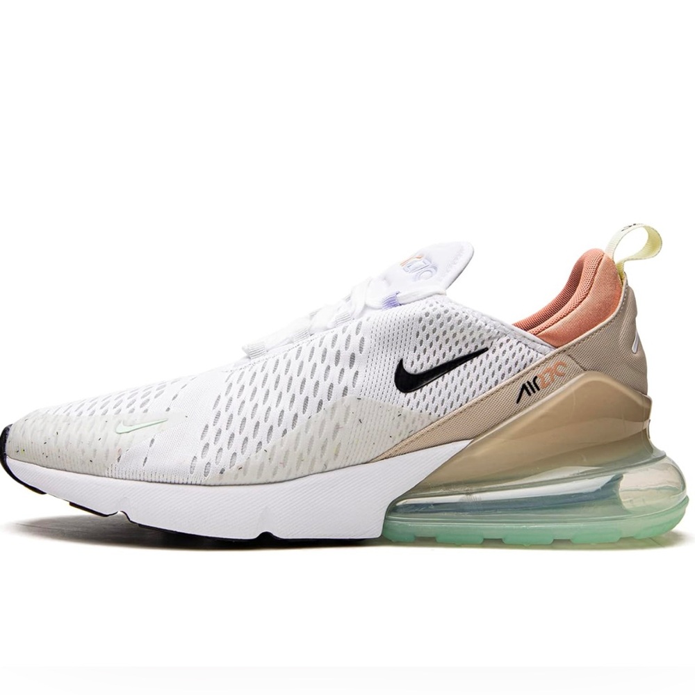 Nike Men's Air Max 270 ISPA shoes, White/Sanddrift/Pure Platinum
